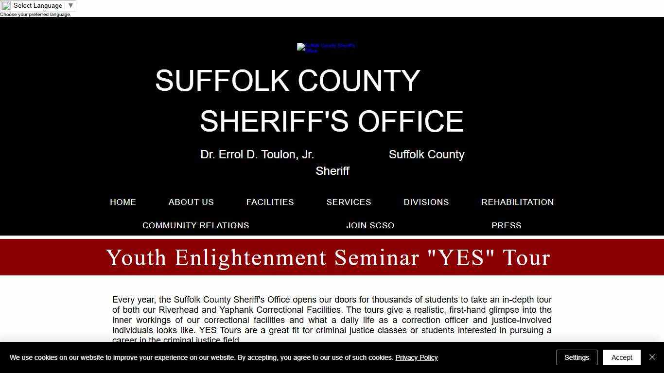 YES Tour | Suffolk County Sheriffs Office